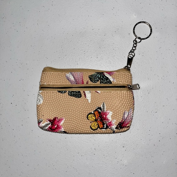 💙 NIBag Monarch Butterfly Textured Coin Purse ID Holder - Picture 2 of 5